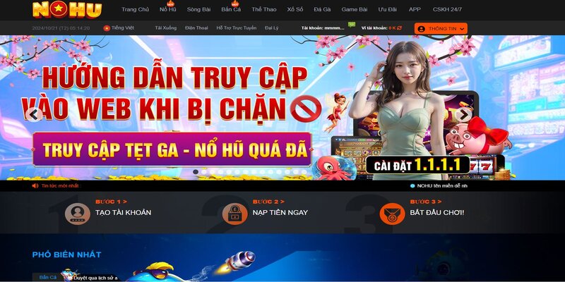 Đôi nét về việc quá trình nạp tiền Nohu90