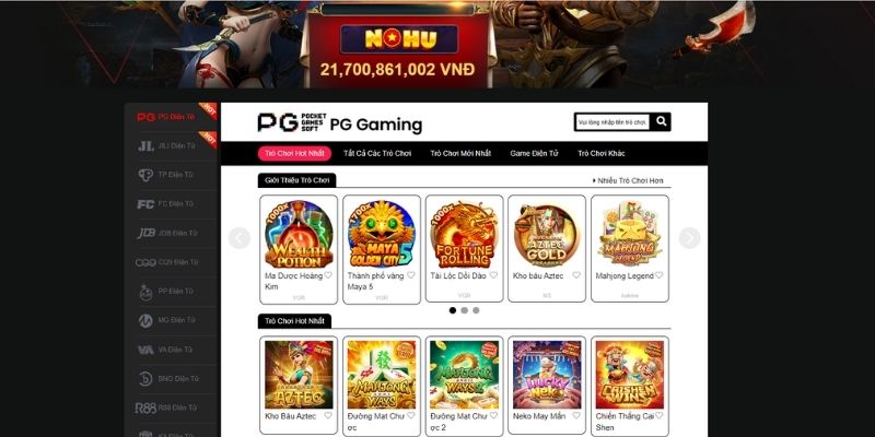 Nohu90 hợp tác với nhiều nhà phát triển game lớn